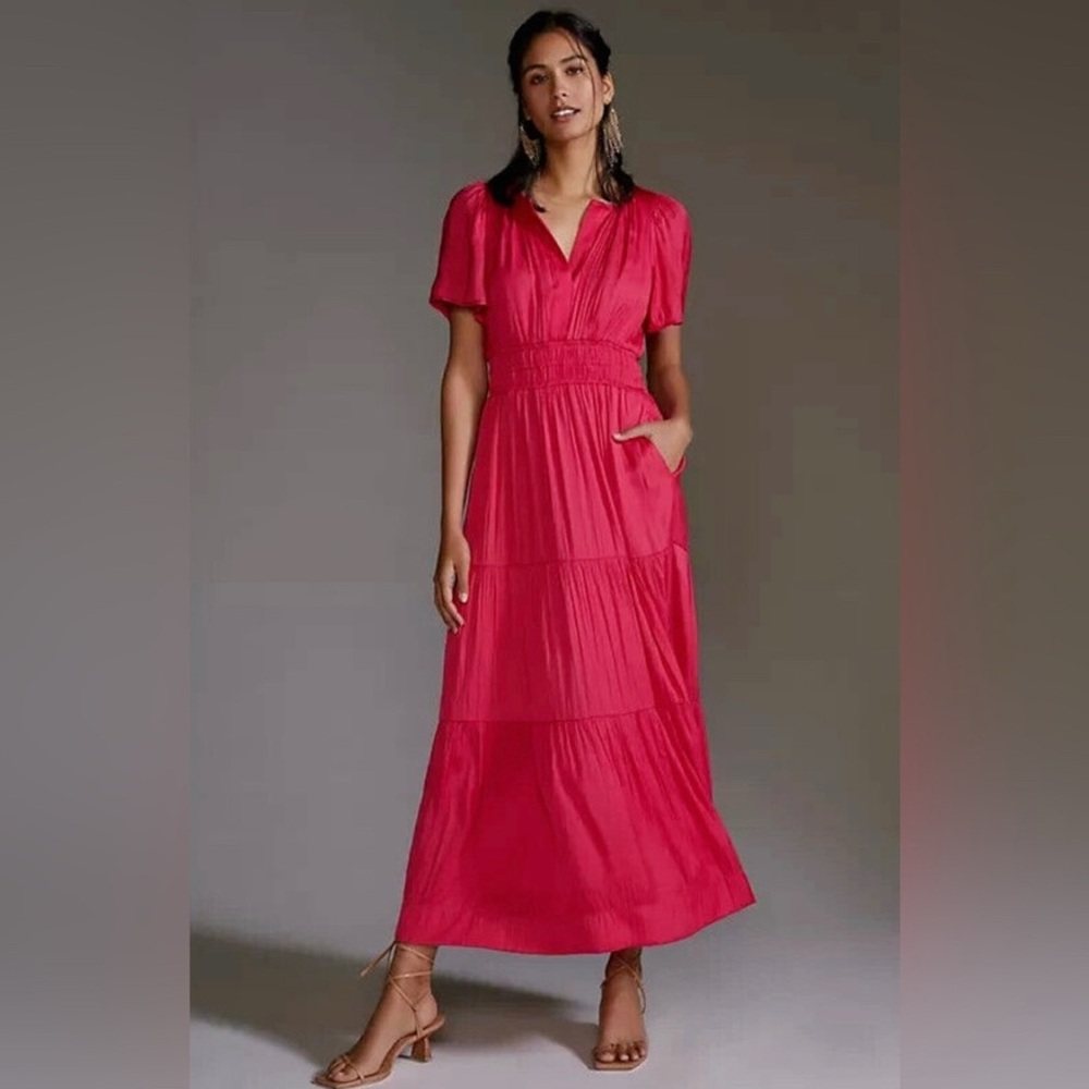 Anthropologie‎ Somerset Maxi Dress Pink XS